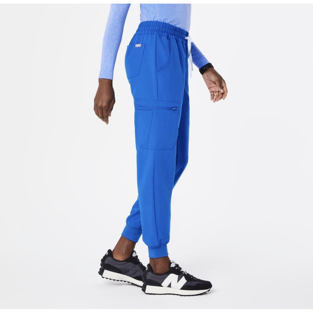 FIGS Royal Blue Zamora Jogger Scrub Pants Original Scrunch Waist XXS W20SW2028